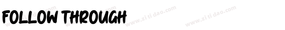 Follow Through字体转换